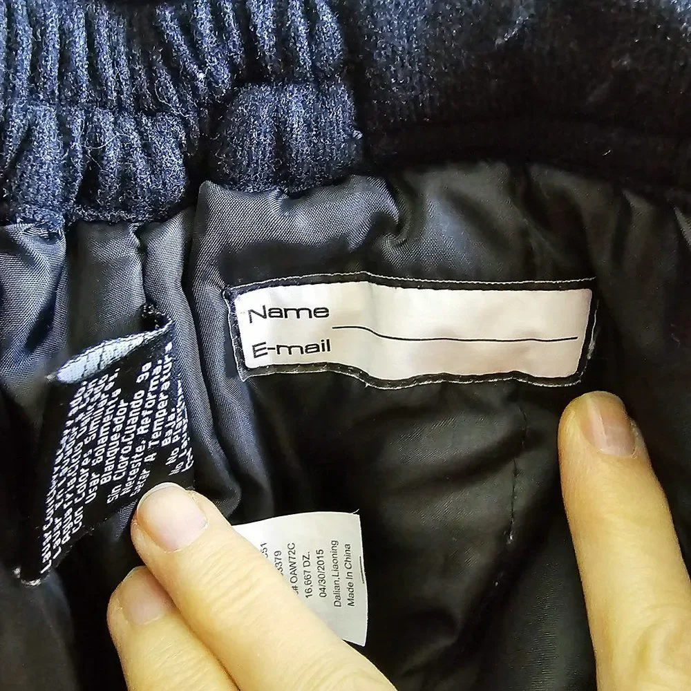 Waterproof 32 Degrees Black Bib Ski Pant with Zip Off Suspender Size 5/6